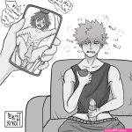 MarixAGE IN BIO on X: Bakugou jerks off to his sex tapes with Kirishima