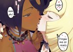 Pokemon Hentai Comic: Lusamine and Olivias Sloppy Kiss