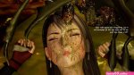 Tifa in the nest of the midgar fly
