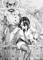 chronozbergh chainsaw man falling devil chainsaw man higashiyama kobeni apron