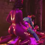 Two Feet of Demon and a Little Witch: Russian Shemale Big Ass Porn