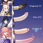 kushishekku beidou genshin impact dehya genshin impact furina genshin impact hu tao genshin impact nahida genshin impact ningguang genshin impact raiden shogun yae miko yelan genshin impact genshin impact absurdres commentary...