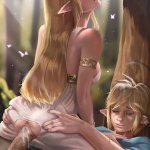 linkprincess zeldazelda breath of the wild Hentai Juggs. Big Hentai Tits!