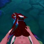 Mipha gets fucked and filled with cum from your POV
