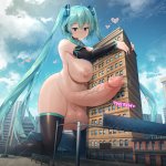 Sinensian on X: Giantess Futa Miku Pin-up