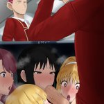 kmvt ayanokouji kiyotaka horikita suzune karuizawa kei kushida kikyou satou maya youjitsu sudou ken youkoso jitsuryoku shijou shugi no kyoushitsu e highres 2boys 4girls artist name black hair blonde hair blush closed