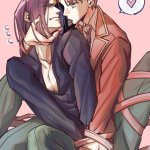 yizhongziwei ayanokouji kiyotaka ryuuen kakeru youkoso jitsuryoku shijou shugi no kyoushitsu e highres 2boys advanced nurturing high school uniform angry arm around neck bdsm black shirt blazer blue necktie bondage bound bound