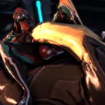 Warframe giant plays with tiny futa