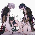konosuta blade honkai: star rail dan heng honkai: star rail dan heng imbibitor lunae honkai: star rail yingxing honkai: star rail honkai: star rail honkai series mixed-language commentary translation request 3boys ahoge