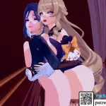 Futa Navia Clorinde Hard Toonami goes on-lasts Futanari Genshin Impact