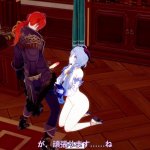 3D Anime Hentai. Genshin Impact: Ganyu wordt geneukt en geplaagd door diluc op kantoor !!