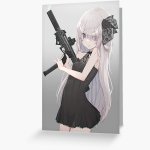 Hentai Girl With Guns Greeting Card for Sale by MrKorecki
