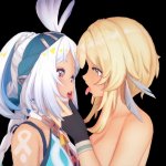 Lumines fucks Mualani Genshin Impact Hentai Lesbian Yuri