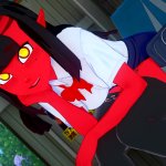 Meru de Succubus komt je kamer binnen om de hele dag met je te neuken