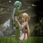 just hopeless baka asuna sao sinon sword art online absurdres highres 1futa 1girl 3d fellatio futa with female futanari oral