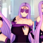 Hentai Spel Koikatsu! Heb seks met Fate Grote tieten Medusa.3DCG Erotische Anime-video.