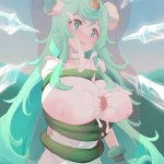 pt leno maou gakuin maou gakuin no futekigousha clothes ejaculation between breasts highres 1boy 1girl bdsm blush bondage bound breasts censored clothed female nude male clothed sex cum cum on body cum
