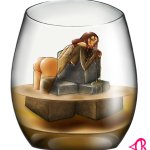 GlASS of Whiskey by Lewdatic