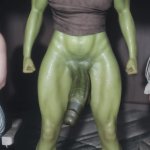 3D Futanari Orc Fucks Dickgirl In Anal And Cum