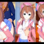 Hentai Spel Koikatsu! Heb seks met Grote tieten Ayunda Risu.3DCG Erotische Anime-video.