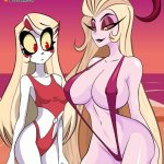 Charlie And Her Mom Lilith predaking29 hazbin Hotel
