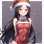 Mejiro Dober Umamusume 1girl Bell Blush Bow Christmas Ears Through Headwear Fur Trimmed Headwear Fur Trim Hat Hat Bow Horse 578458975