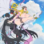 Digimon Hentai Image: Angewomon and Ladydevimon in Rough Sex