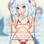 Gawr Gura Half Body 3D Mouse Pad