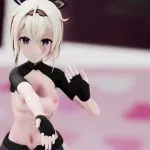 Kazama Iroha Hentai Undress Dance Lap Tap Love MMD 3D HoloLive Samurai Girl DARK PURPLE EYES