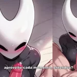 Hollow Knight jizzing for a humans rod
