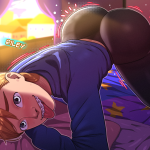 d-art riley andersen inside out absurdres highres tagme 1girl all fours blonde hair wide hips