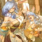 pekomama and pekora hololive by Cutesexyrobutts
