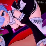 Horny Rem from Re-Zero Fucks Fast in Uncensored 3D Hentai Anime
