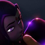 Raven sucking Starfire Futa Cock