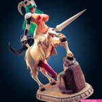 Bleach Nelliel Thicc Centaur 3d Print Model 3D File for 3D printingCults