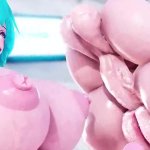 Futanari anal sex in the gym with muscular girls