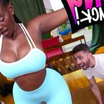 Yoga Pants Ripped for BBC: Lexis Big Ass Gets Oiled Pounded