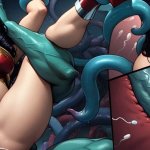 Wonder Woman Panties Cosplay Huge Tentacle In Ass AI Porn