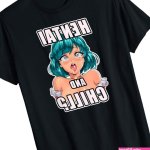 : Hentai and Chill I Japan Girls Anime Otaku Waifu T-Shirt : Clothing Shoes Jewelry