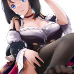 guxu uma musume pretty derby eishin flash umamusume animal ears cleavage feet skirt lift thighhighs uniform