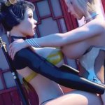 Asian futa babes having threesome sex in a 3d animation