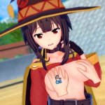 Hentai Game Koikatsu! Have sex with Big tits KonoSuba Megumin.3DCG Erotic Anime Video.