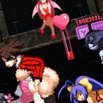 Futa Squigly and Ryougi Vs Ako and Mai
