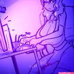 Cake Read Bio location on X: Too busy studying to realize shes having an accident. omo omorashi pee piss futanari futa nsfw X