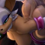 Sega Rouge The Bat 3d Animation 3d artwork
