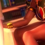 Lesbian Princess Zelda Serves Lady Urbosa 3D Hentai