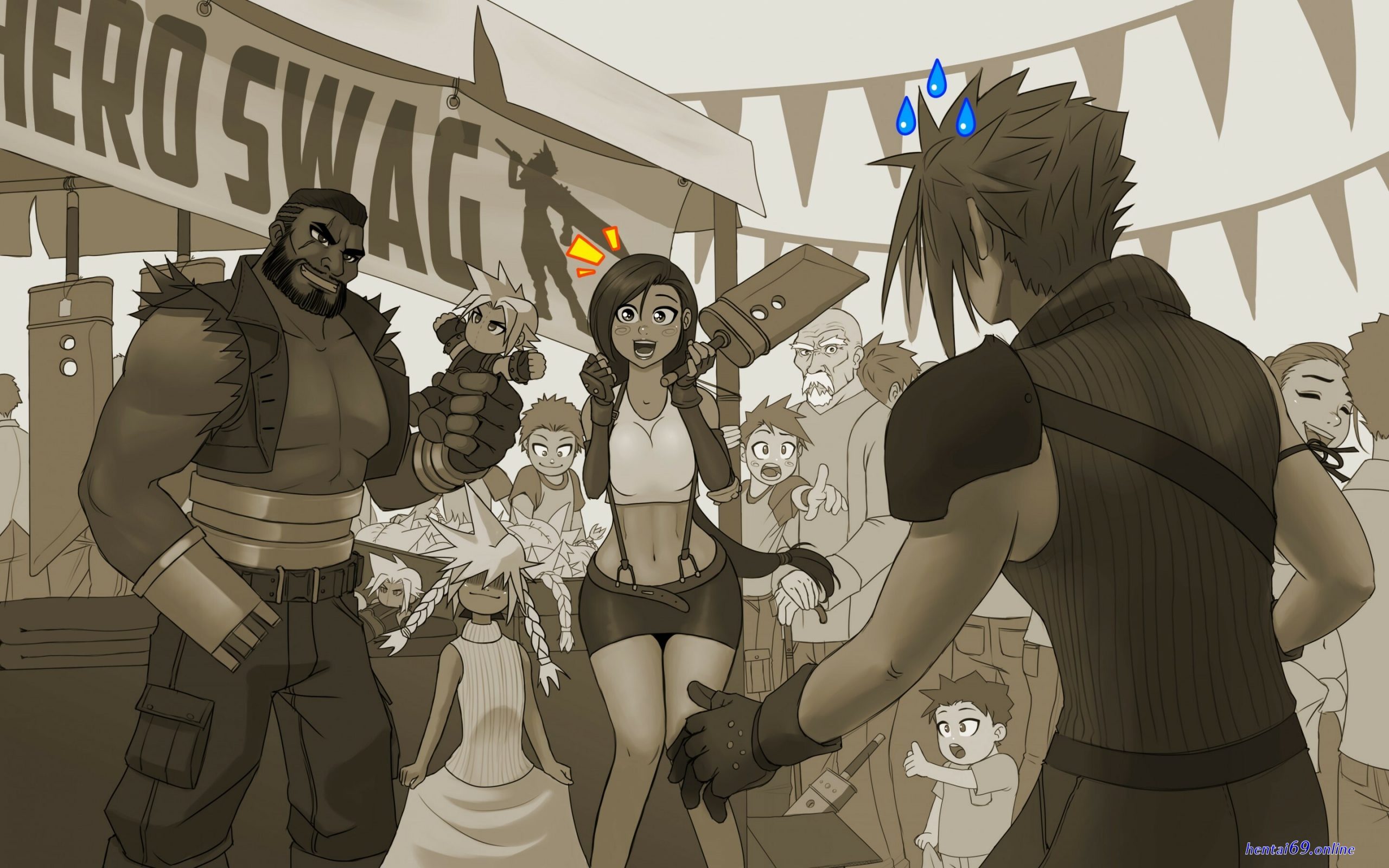 Final fantasy cloud strife sex manga