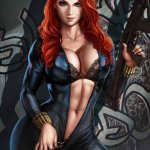 black widow nude