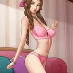 having fun with aerith lips hentai