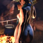 knife in ass nude
